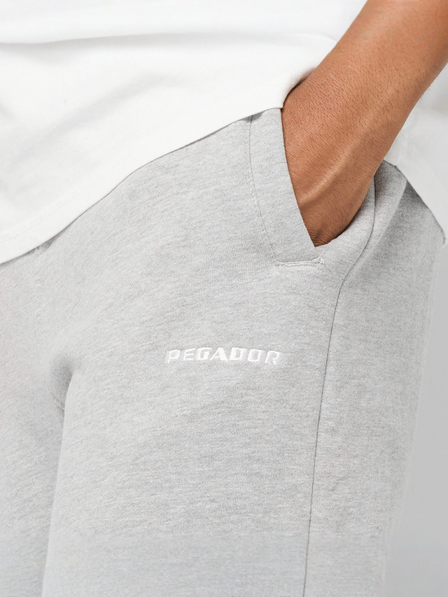 Pegador, Logo Wide Sweat Pants, grey, Image 3 of 4
