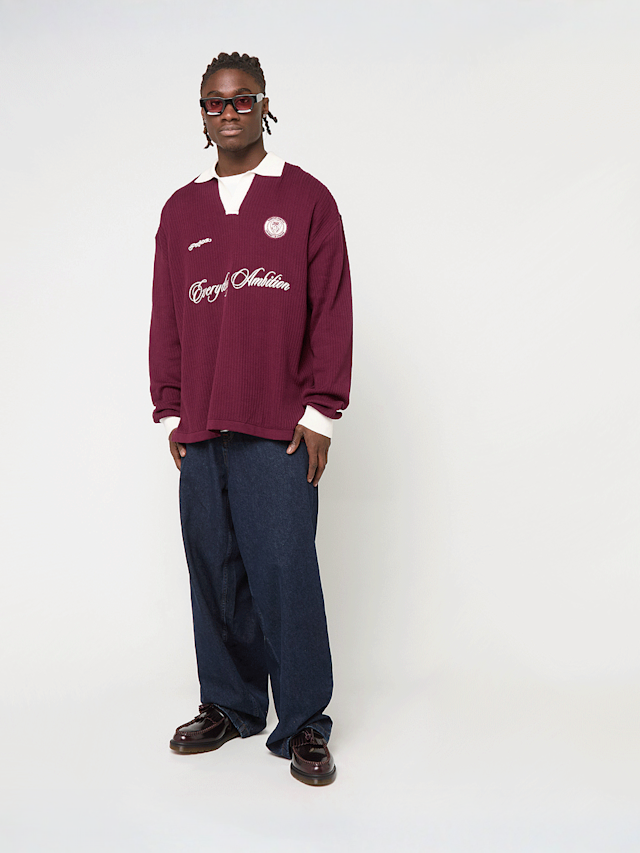 Pegador, Yemo Regular Longsleeve Knit Trikot, rood, Afbeelding 4 van 4