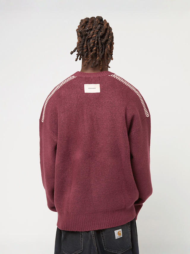 Pegador, Nepole Oversized Knit Sweater, red, Image 2 of 7