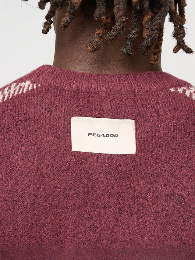 Pegador, Nepole Oversized Knit Sweater, red, Image 4 of 7