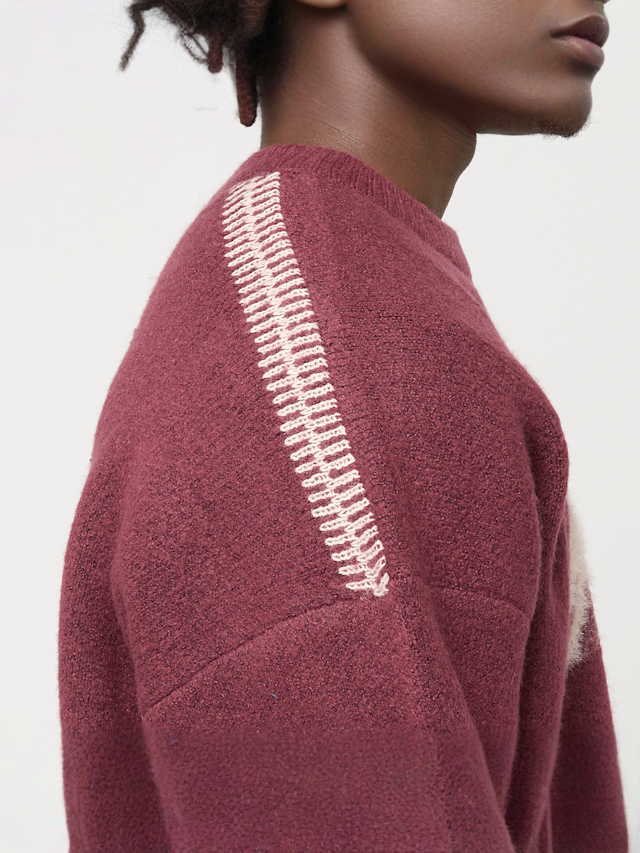 Pegador, Nepole Oversized Knit Sweater, red, Image 5 of 7