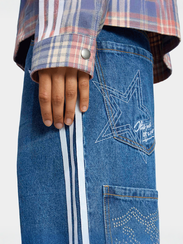 adidas Originals, Baggy Denim, blue, Image 3 of 5