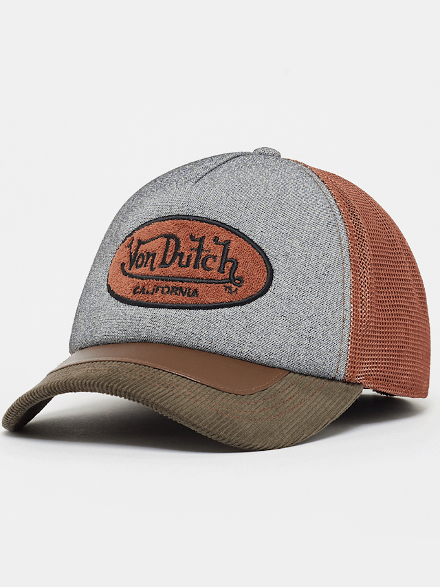 Von Dutch Originals, Von Dutch TRUCKER khaki/beige/orange, multi-colour, Image 1 of 4