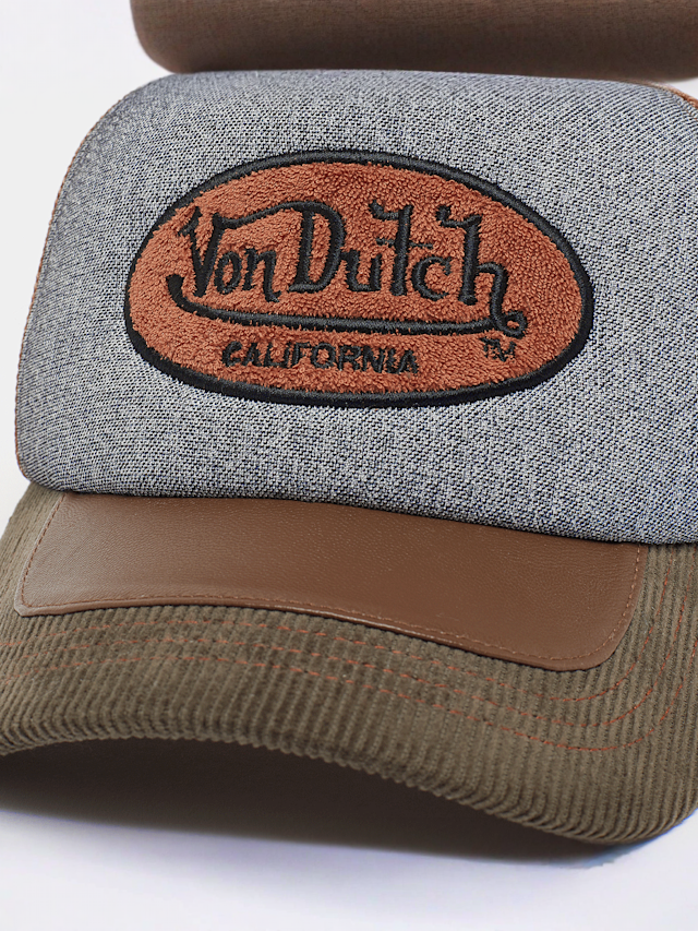 Von Dutch Originals, Von Dutch TRUCKER khaki/beige/orange, multi-colour, Image 4 of 4