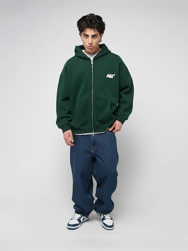 Another Cotton Lab, Caffeine Dept. Zip Hoodie, green, Image 5 of 5