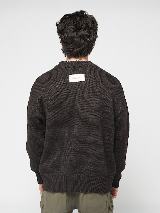 Another Cotton Lab, Another Yankee Knit Sweater, brązowy, Obraz 2 z 5