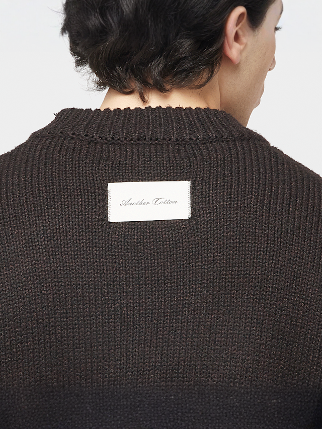 Another Cotton Lab, Another Yankee Knit Sweater, brązowy, Obraz 4 z 5