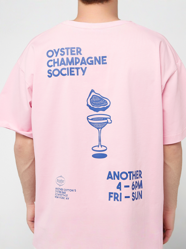 Another Cotton Lab, Oyster and Champange T-Shirt, light pink, Image 4 of 5