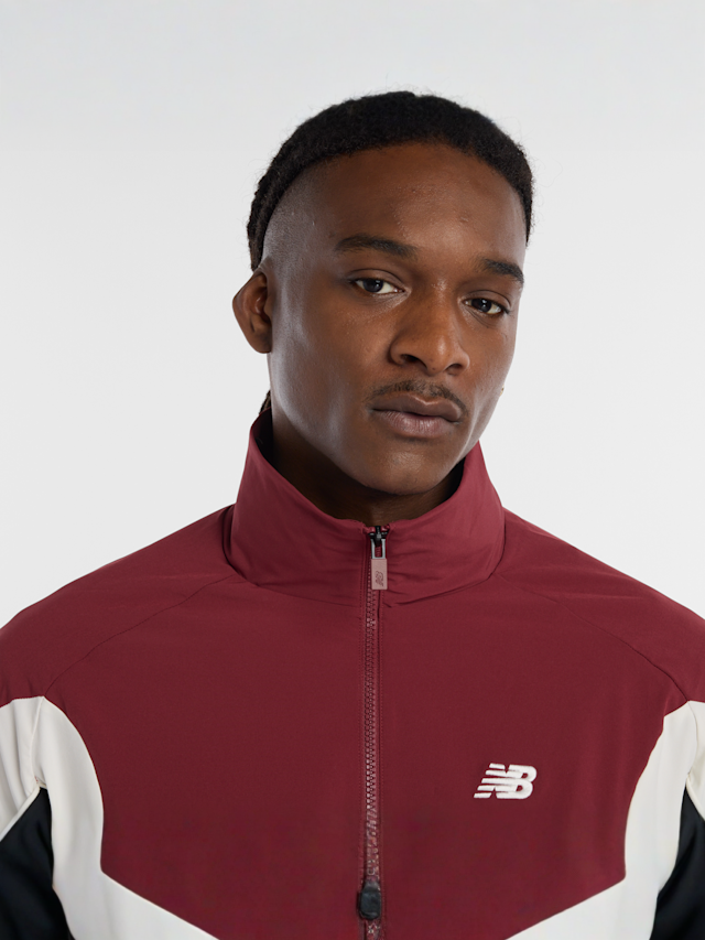 New Balance, In Game Woven Track Jacket, red, Image 3 of 6