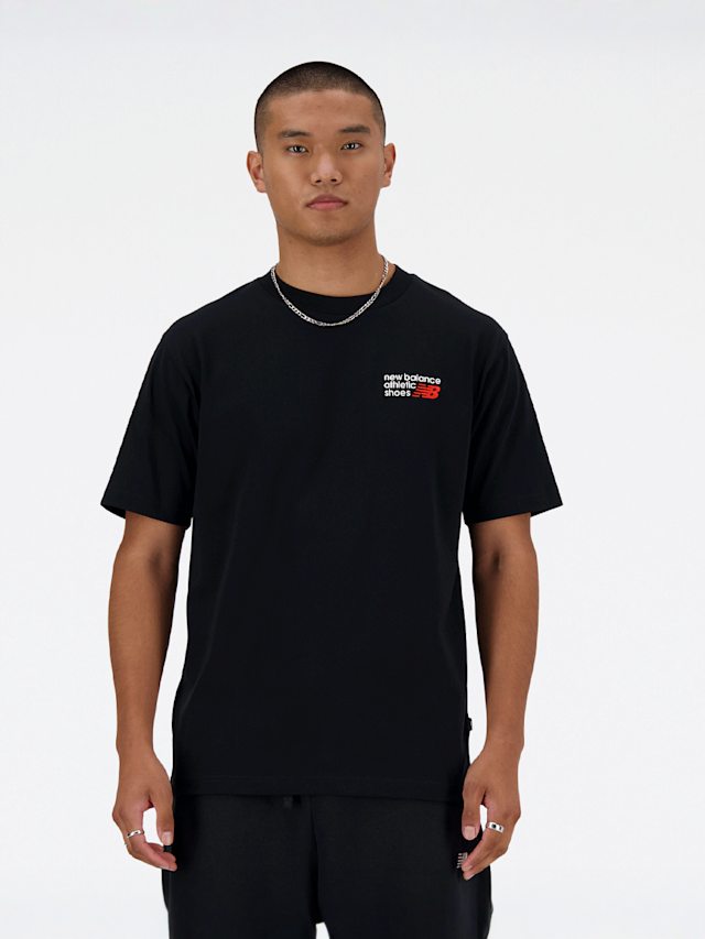 New Balance, Athletics Premium Logo T-Shirt, black, Image 1 of 4