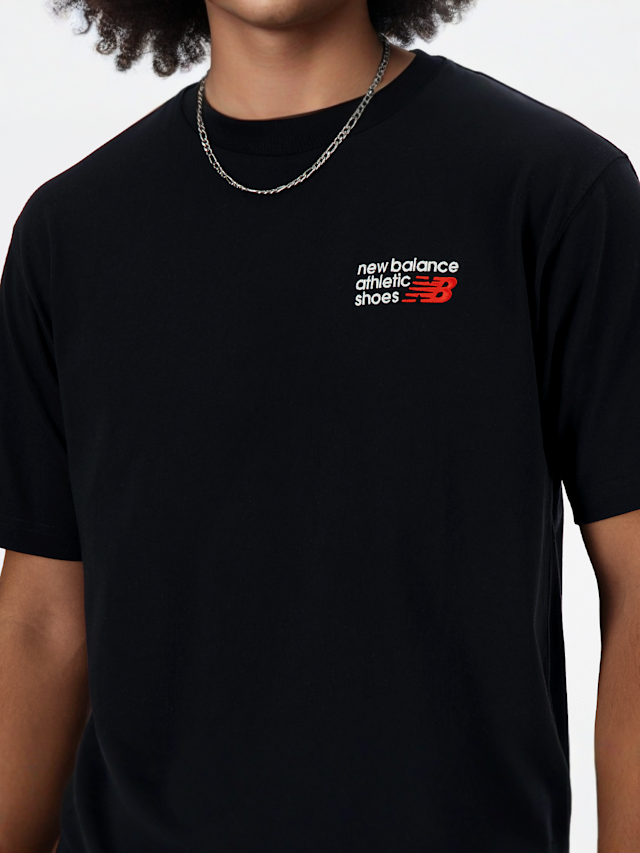 New Balance, Athletics Premium Logo T-Shirt, black, Image 3 of 4