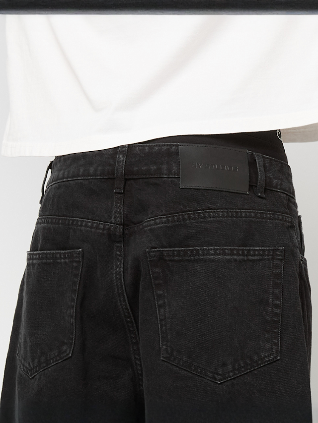 2Y STUDIOS, Arun Open Hem Straight Jeans, black, Image 4 of 5