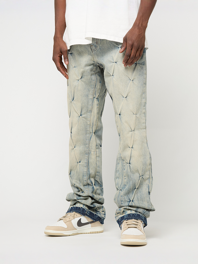 2Y STUDIOS, LORANDOR FLARED FIT JEANS Sand Blue, blue, Image 1 of 5