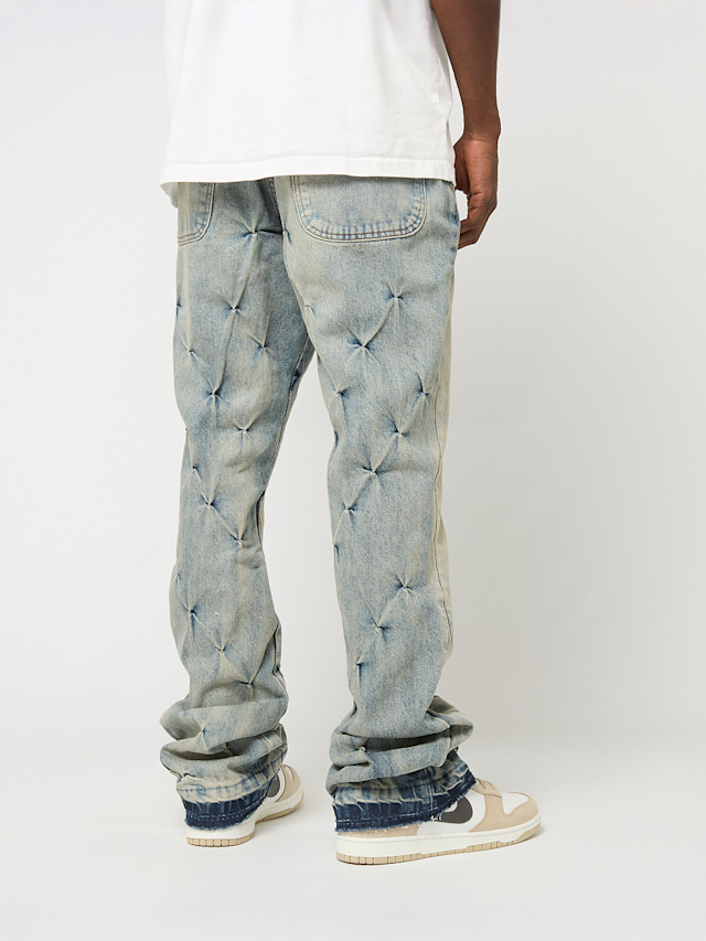 2Y STUDIOS, LORANDOR FLARED FIT JEANS Sand Blue, blue, Image 2 of 5