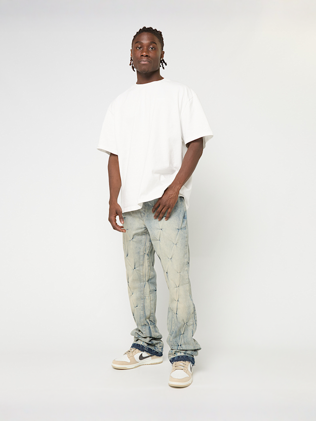 2Y STUDIOS, LORANDOR FLARED FIT JEANS Sand Blue, blue, Image 5 of 5