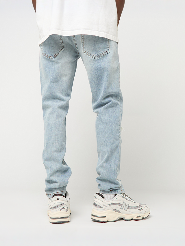 2Y STUDIOS, Victor Ripped Slim Fit Jeans, blauw, Afbeelding 2 van 5