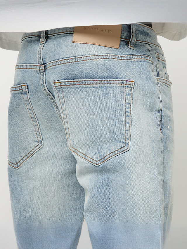 2Y STUDIOS, VICTOR RIPPED SLIM FIT JEANS Black, blue, Image 4 of 5