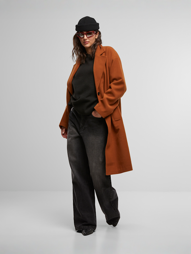 Urban Classics, Ladies Oversized Long Coat, orange, Image 4 of 4
