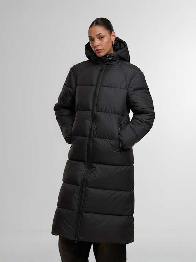 Urban Classics, Ladies Ultra Long Coat, zwart, Afbeelding 1 van 5