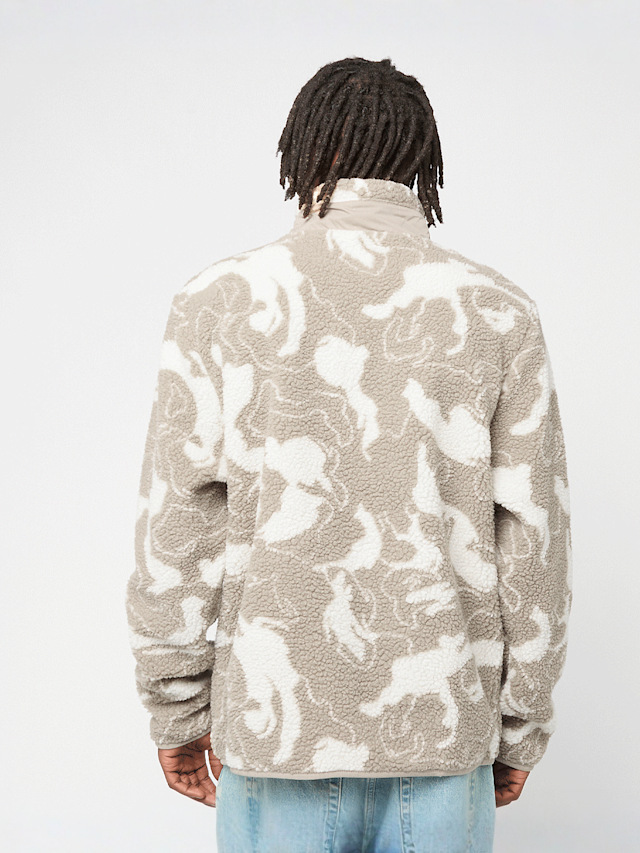 Urban Classics, Pattern Teddy Trackjacket, beige, Image 2 of 4