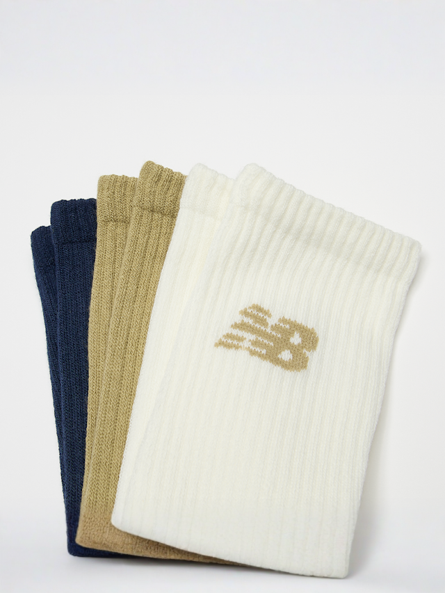 New Balance, 3 PACK - Performance Basic Crew Socks, multi-colour, Image 2 of 2