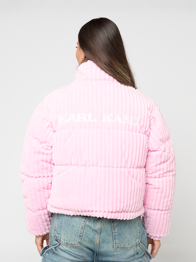 Karl Kani, Og K Corduroy Short Puffer Jacket, light pink, Image 2 of 5