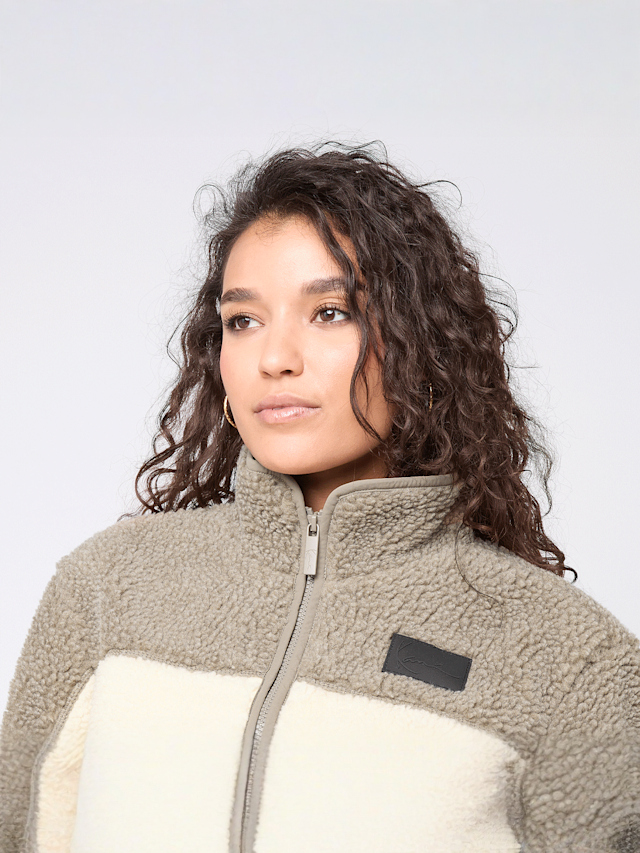 Karl Kani, Signature Teddy Trackjacket, beige, Image 3 of 4