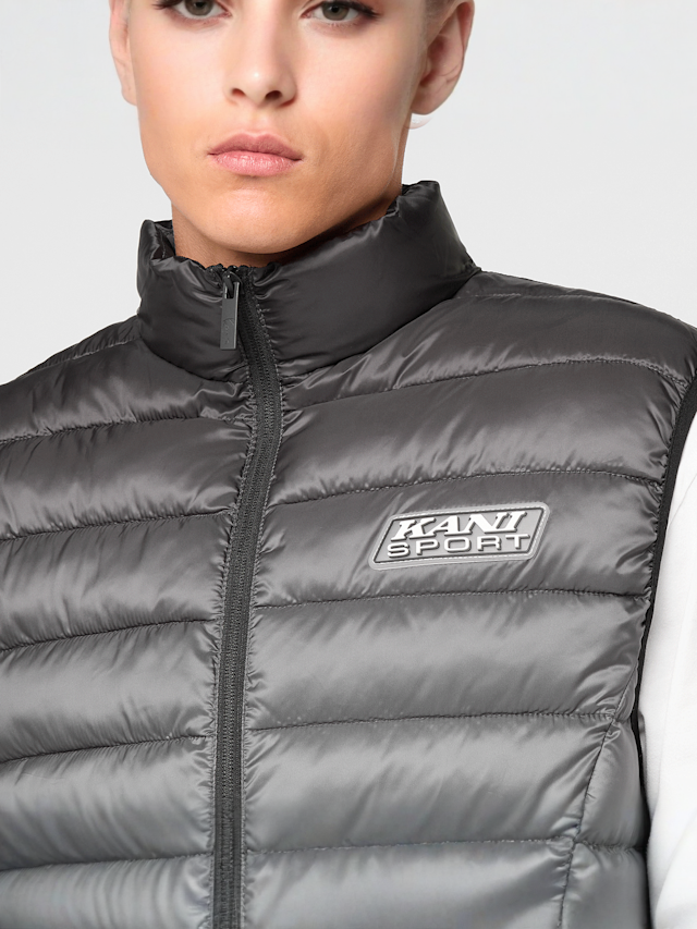 Karl Kani, Kani Sport Gradient Light Puffer Vest, grey, Image 3 of 4