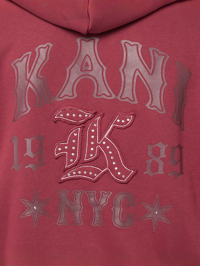 Karl Kani, Kani Western Os Zip Hoodie, red, Image 3 of 5