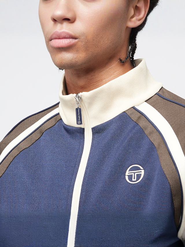 Sergio Tacchini, Ghibli Piquet Tracktop, brown, Image 3 of 4