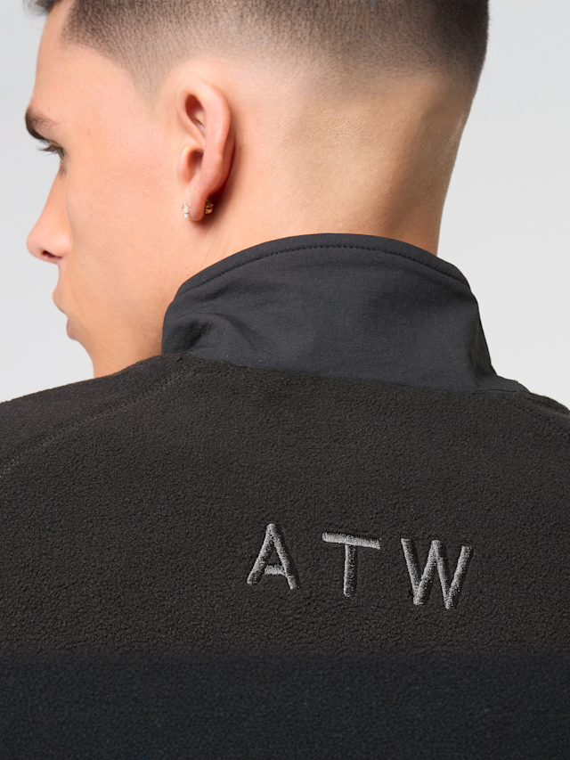 HALO, Windproof Teddyfleece Jacket, zwart, Afbeelding 4 van 5