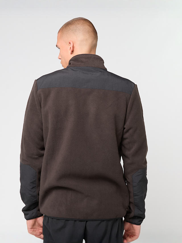 HALO, Blocked Zip Fleece, brązowy, Obraz 2 z 6