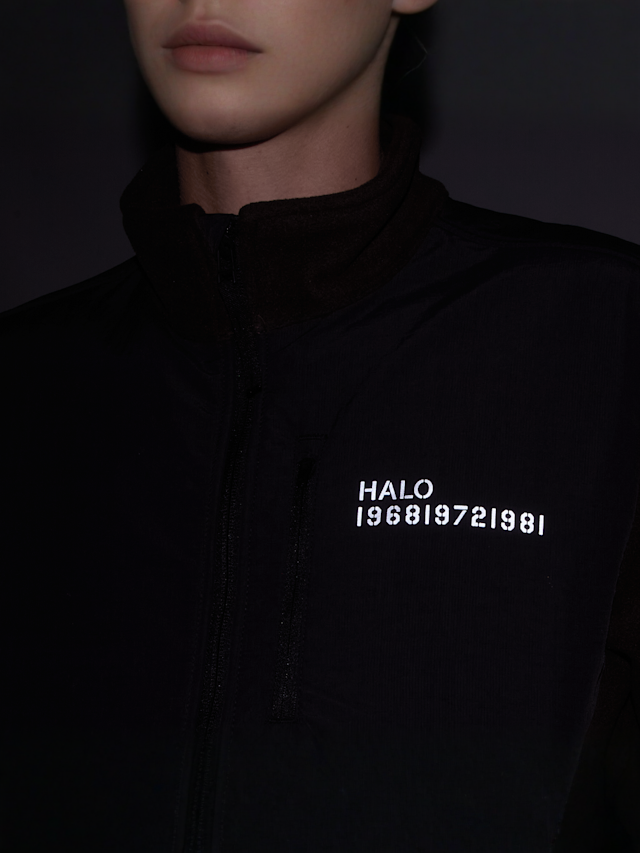 HALO, Blocked Zip Fleece, brązowy, Obraz 5 z 6