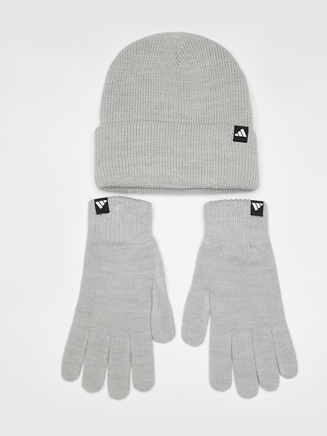 adidas Originals, Glove + Beanie Pack, grey, Image 1 of 3
