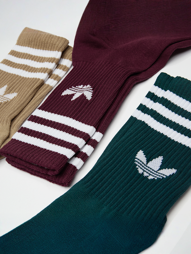 adidas Originals, 3 PACK - Crew Socks, multi-colour, Image 2 of 2