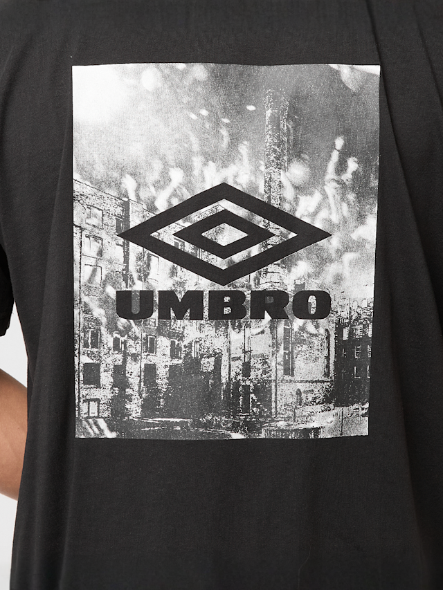 Umbro, INDUSTRY GRAPHIC TEE brilliant white, black, Image 4 of 5