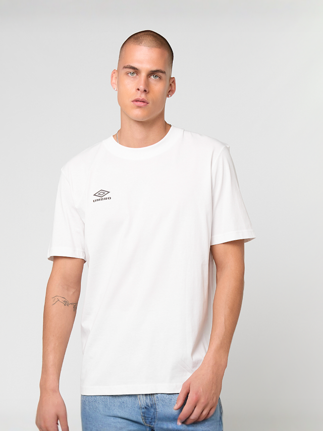 Umbro, INDUSTRY GRAPHIC TEE brilliant white, white, Image 2 of 5