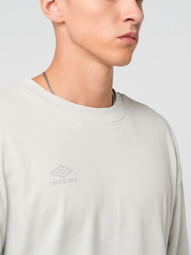 Umbro, BOX GRAPHIC TEE harbor mist, grey, Image 3 of 5