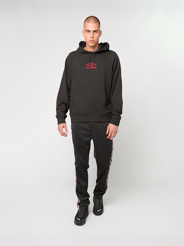 Umbro, ICONIC HOODIE black/chili pepper, black, Image 4 of 4