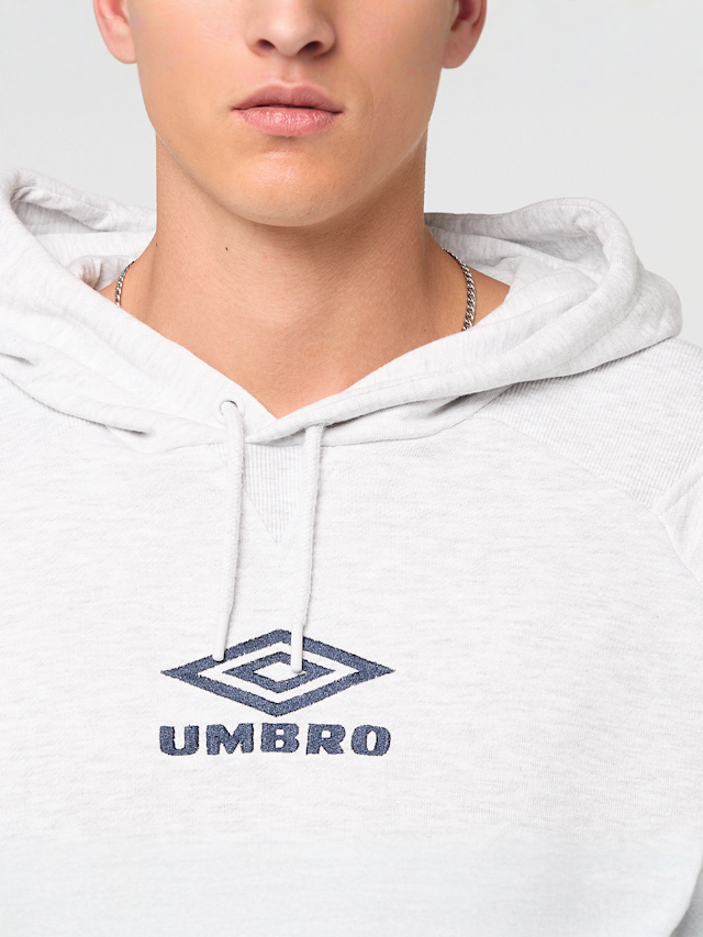 Umbro, ICONIC HOODIE black/chili pepper, grey, Image 3 of 4