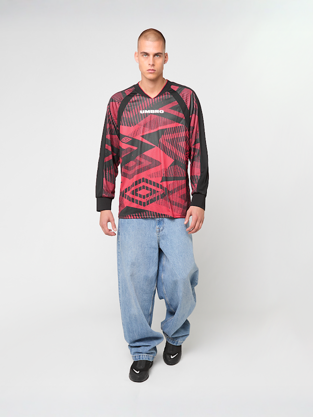 Umbro, Printed Long Sleeve Jersey, red, Image 4 of 4