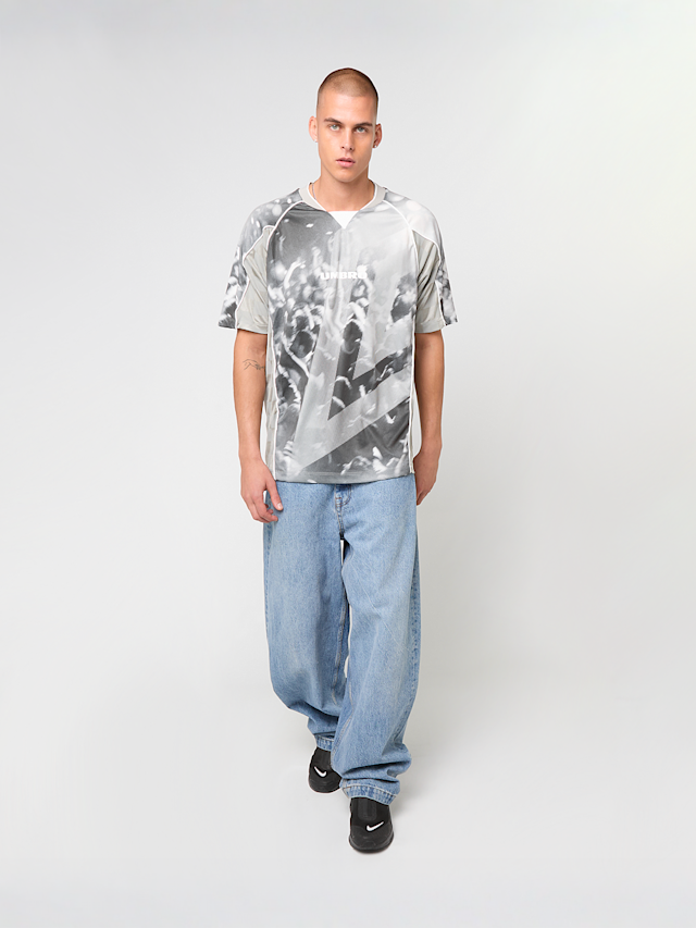 Umbro, PANELLED RAGLAN SHIRT black, grey, Image 4 of 4