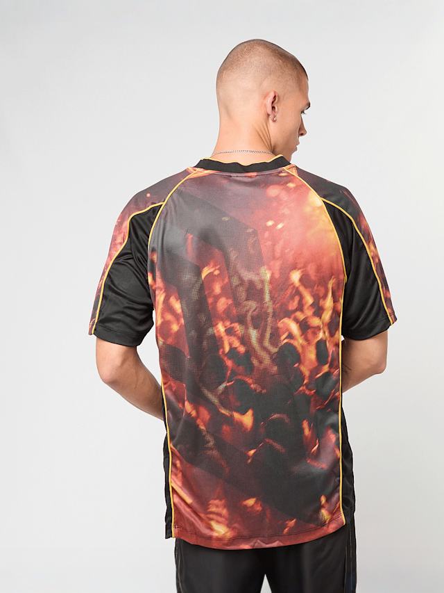 Umbro, PANELLED RAGLAN SHIRT black, red, Image 2 of 4