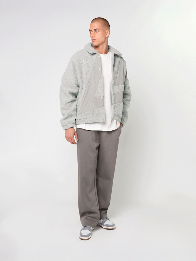 Umbro, FLEECE COACH JACKET harbor mist/ultimate gray, grey, Image 4 of 4
