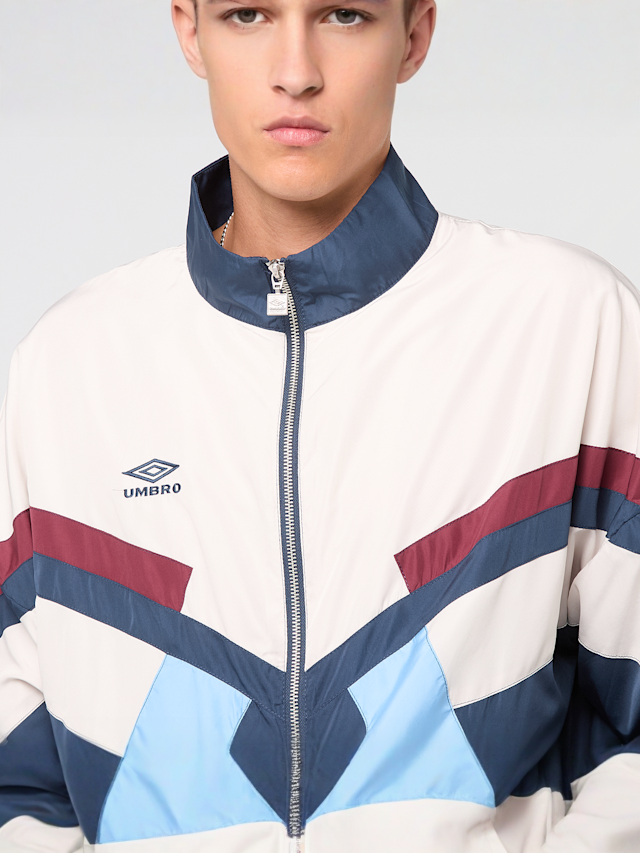 Umbro, RELAXED TRACK JACKET dark navy/white sand/vista blue, multi-colour, Image 3 of 4
