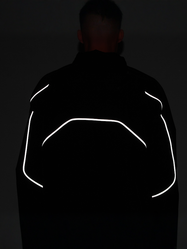 New Balance, Active Full Zip Reflective Jacket, black, Image 6 of 8