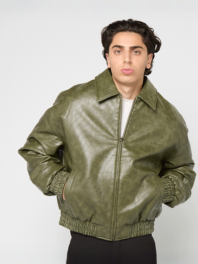 Prohibited, Bloom Bomber Jacket Green, green, Image 1 of 5