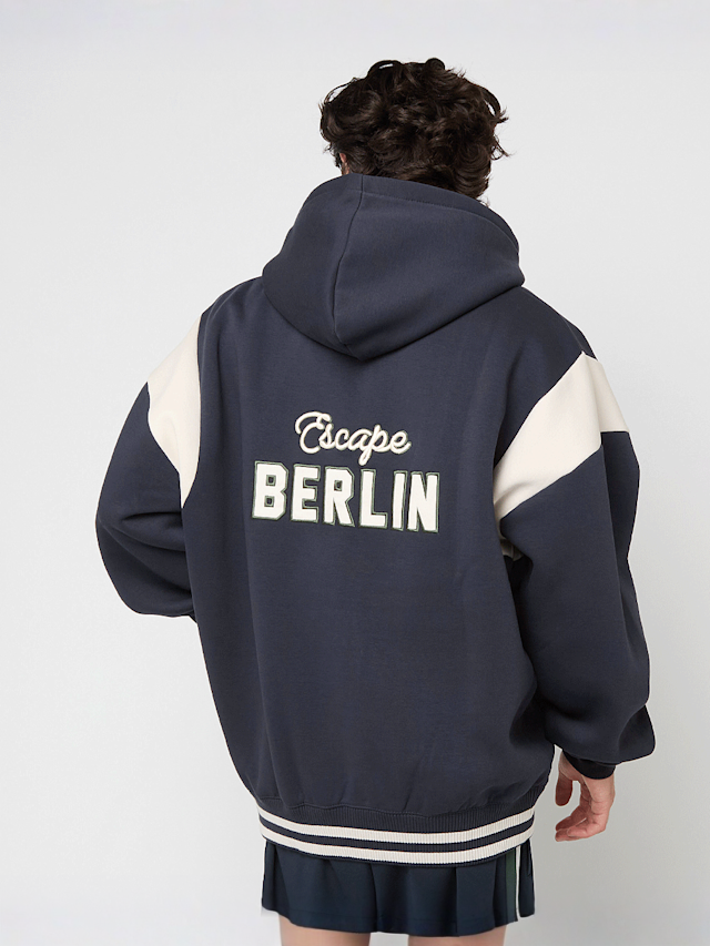 Prohibited, Cup Zip-Hoodie Dark Grey, blue, Image 2 of 7