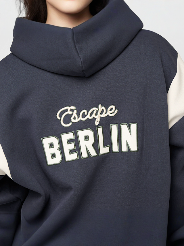 Prohibited, Cup Zip-Hoodie Dark Grey, blue, Image 6 of 7