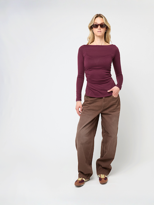 Decibel, Gathered Longsleeve, red, Image 5 of 5